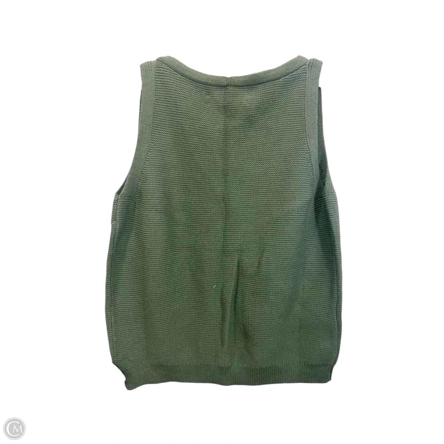 Top Sleeveless By Loft In Green, Size: S