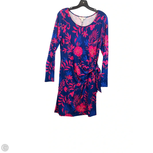 Dress Designer By Lilly Pulitzer In Blue & Red, Size: M