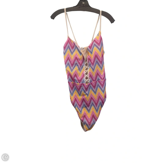 Swimsuit By Jessica Simpson In Chevron Pattern, Size: Xxl