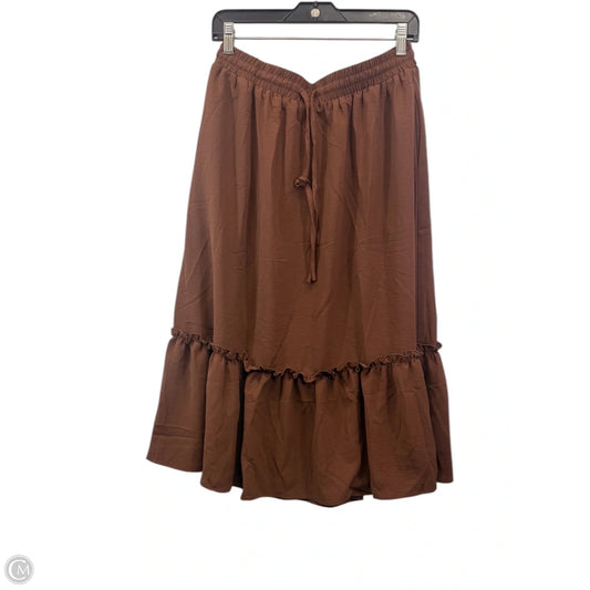 Skirt Maxi By Witsmile In Brown, Size: L