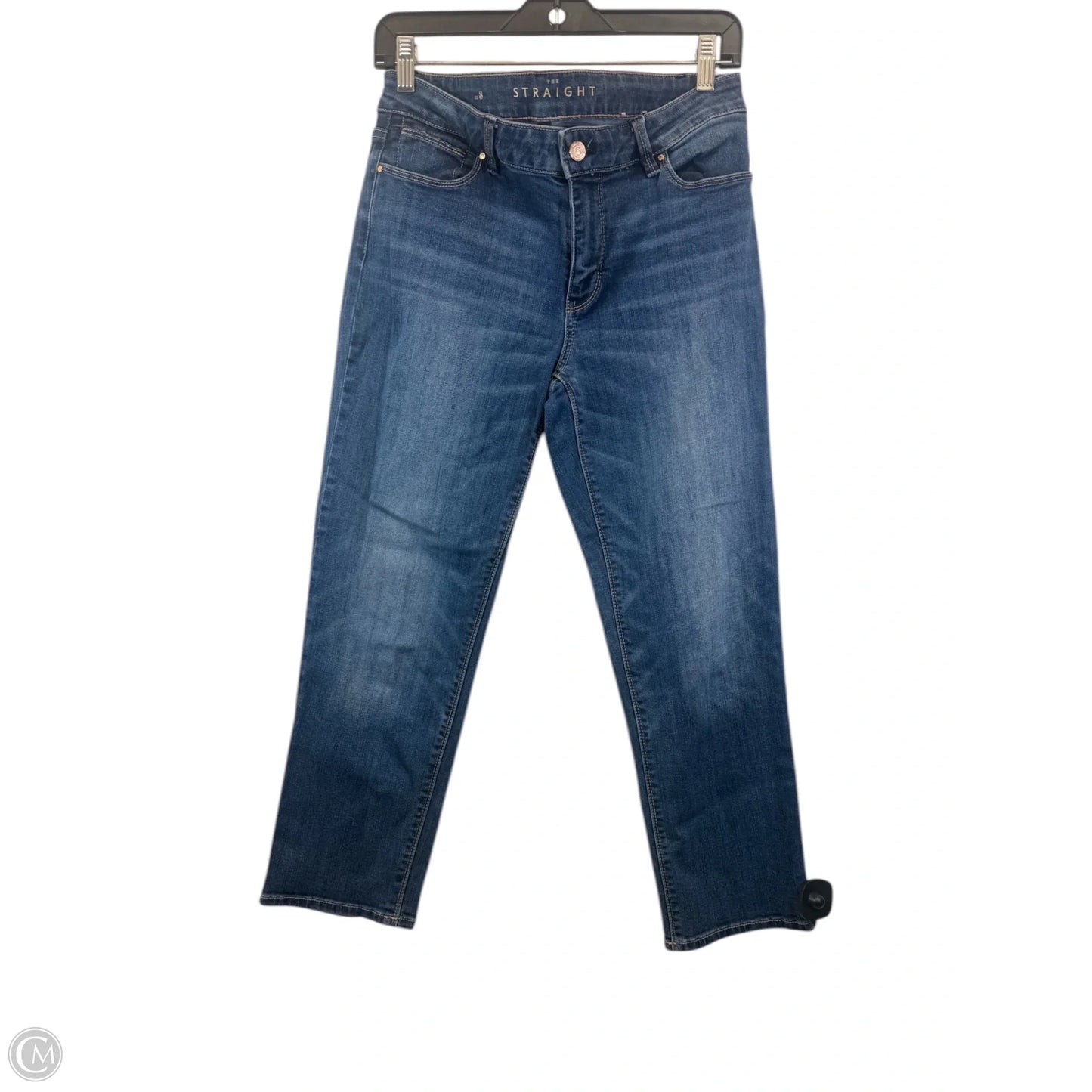 Jeans Straight By White House Black Market In Blue Denim, Size: 8