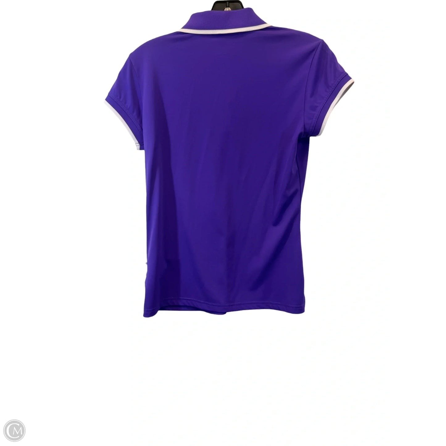Athletic Top Short Sleeve By Adidas In Purple, Size: S