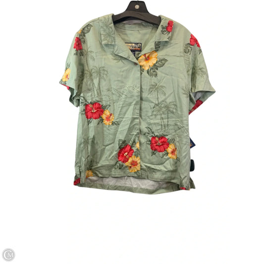 Top Short Sleeve By Havana Jack In Green, Size: L