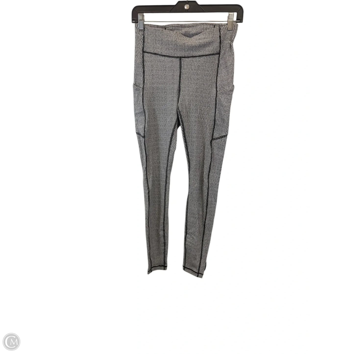 Athletic Leggings By Lululemon In Black & White, Size: 6