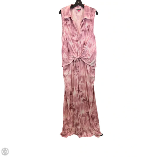Jumpsuit By Vince Camuto In Pink & Purple, Size: Xl