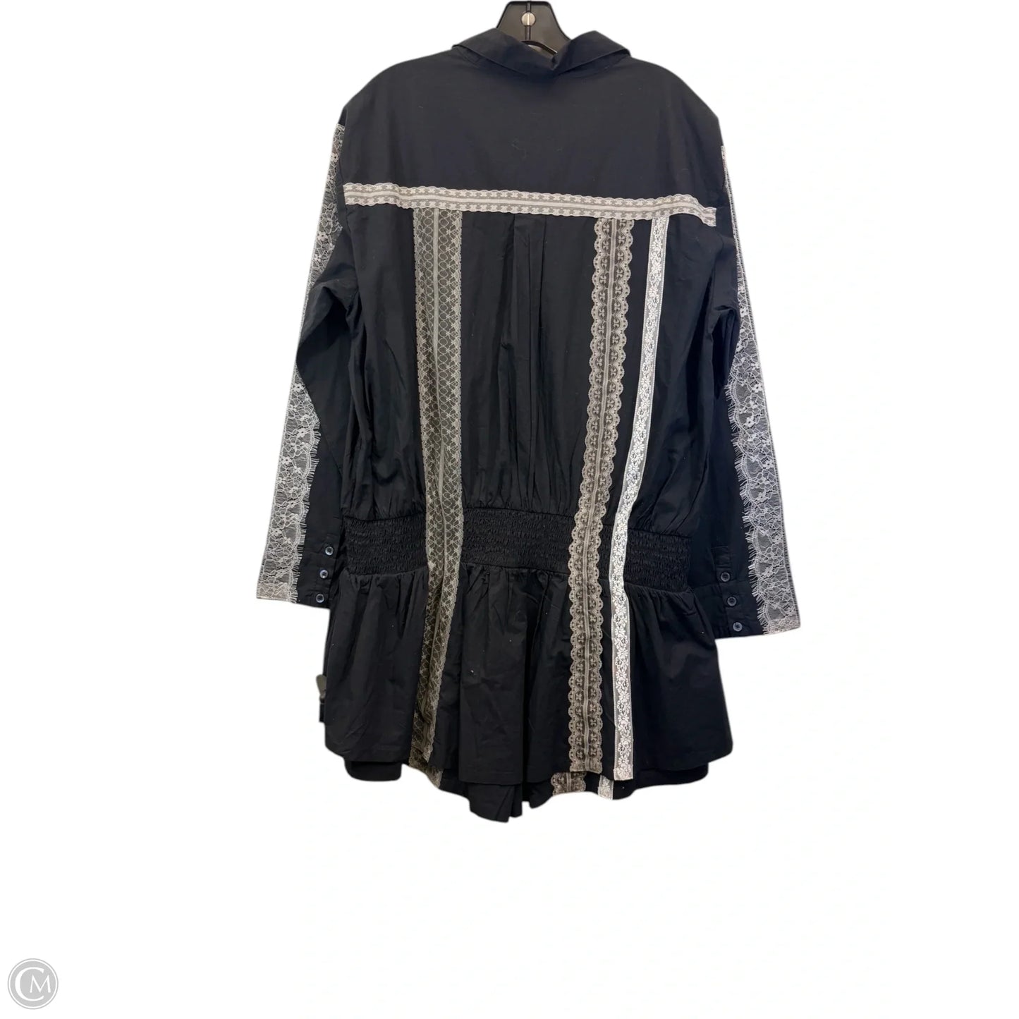 Dress Casual Short By Anthropologie In Black & Grey, Size: L