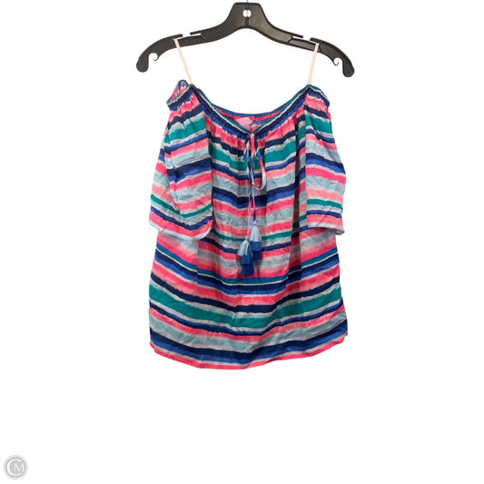 Top Short Sleeve Designer By Lilly Pulitzer In Multi-colored, Size: L