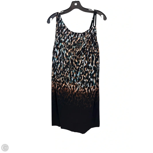 Swimsuit By Trimshaper In Black & Blue, Size: 4x