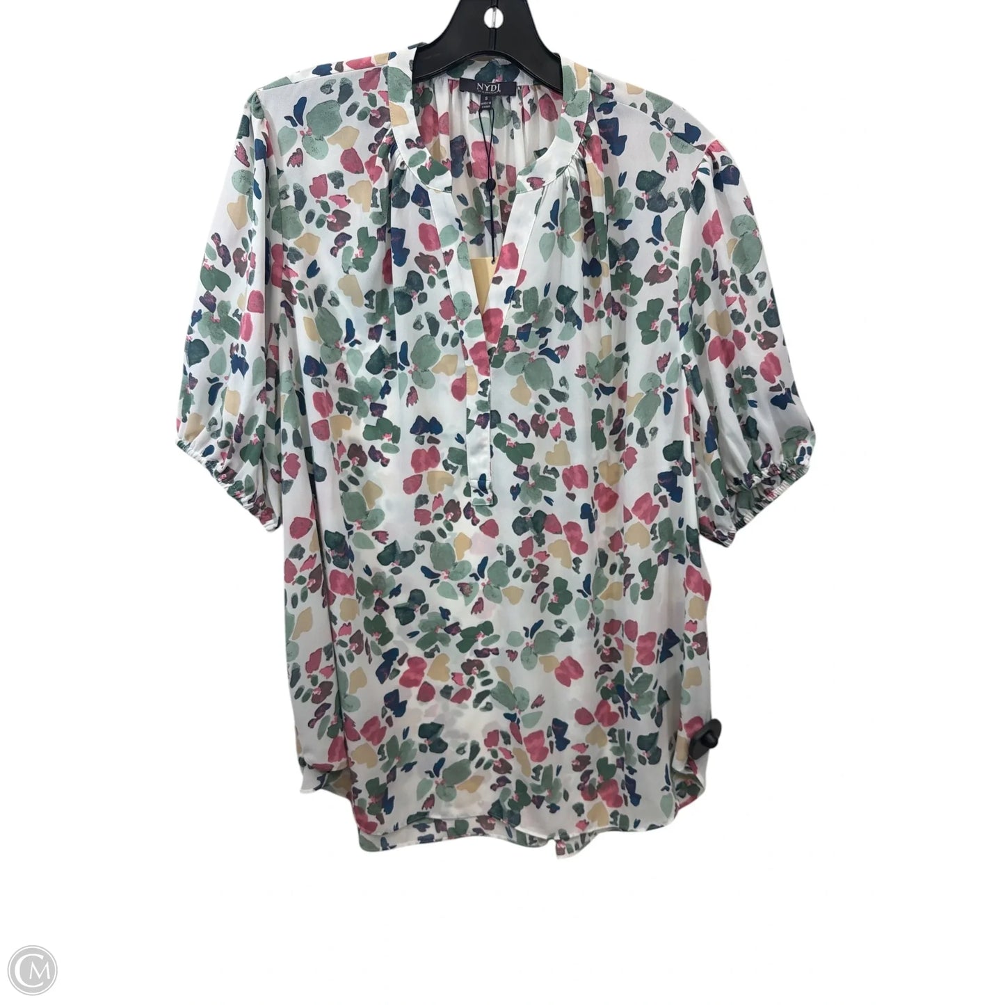 Top Short Sleeve By Not Your Daughters Jeans In Floral Print, Size: S