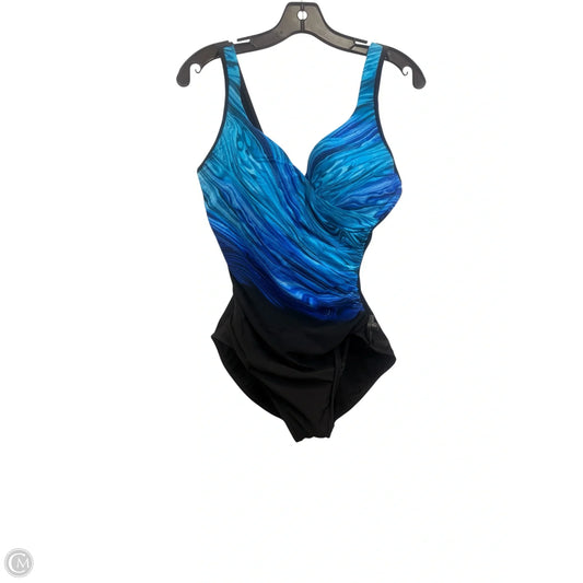 Swimsuit By Miraclesuit In Black & Blue, Size: Xl