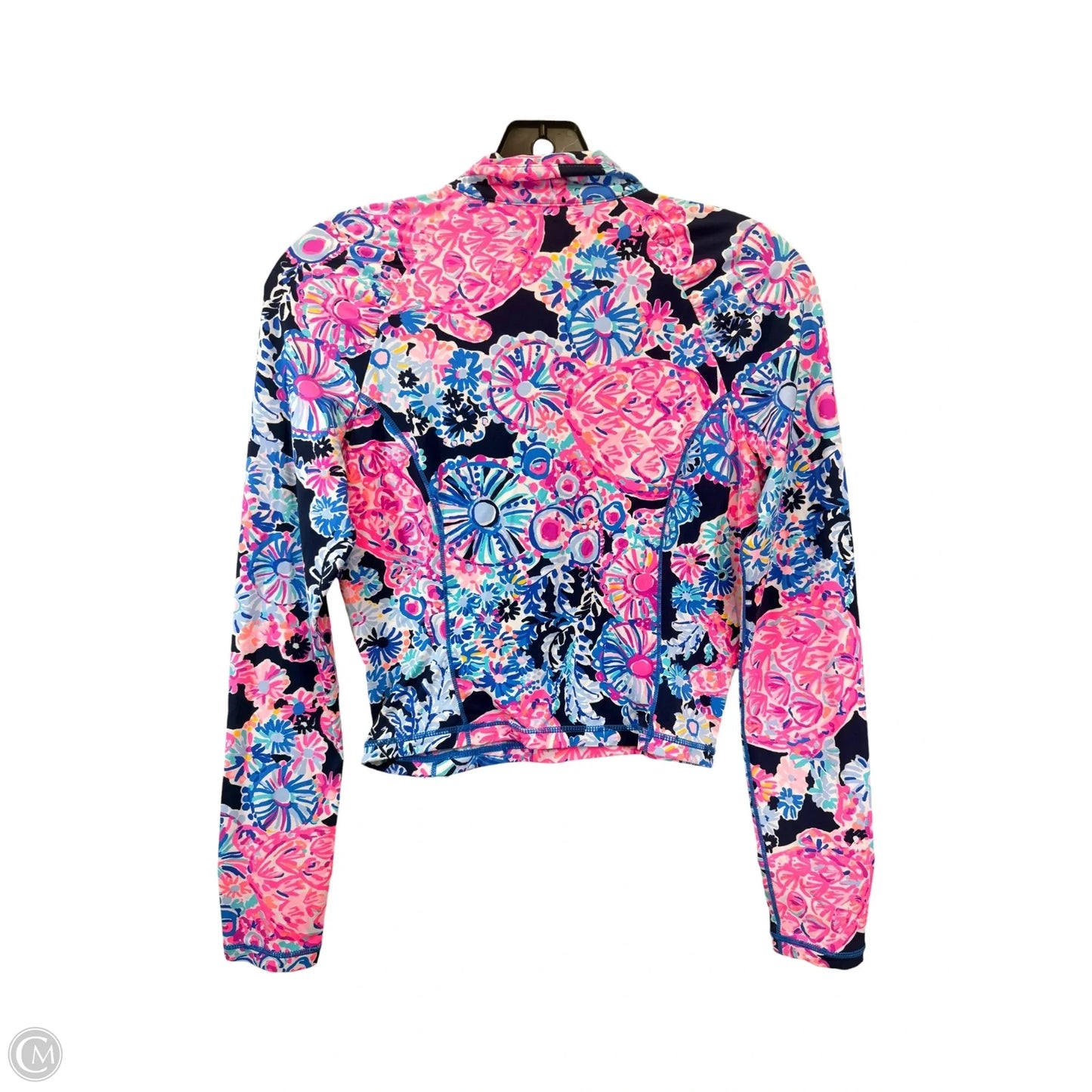 Top Long Sleeve Designer By Lilly Pulitzer In Pink & Purple, Size: Xs