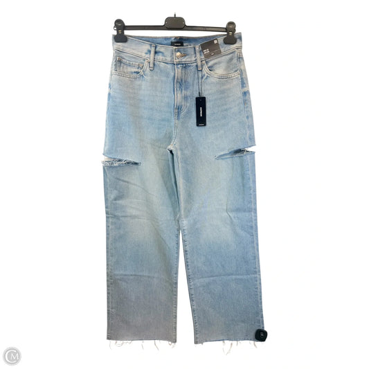 Jeans Wide Leg By Express In Blue Denim, Size: 8