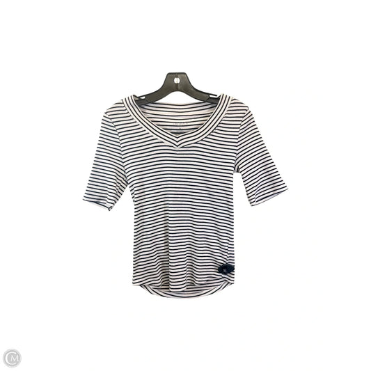 Top Short Sleeve By Talbots In Black & White, Size: Sp