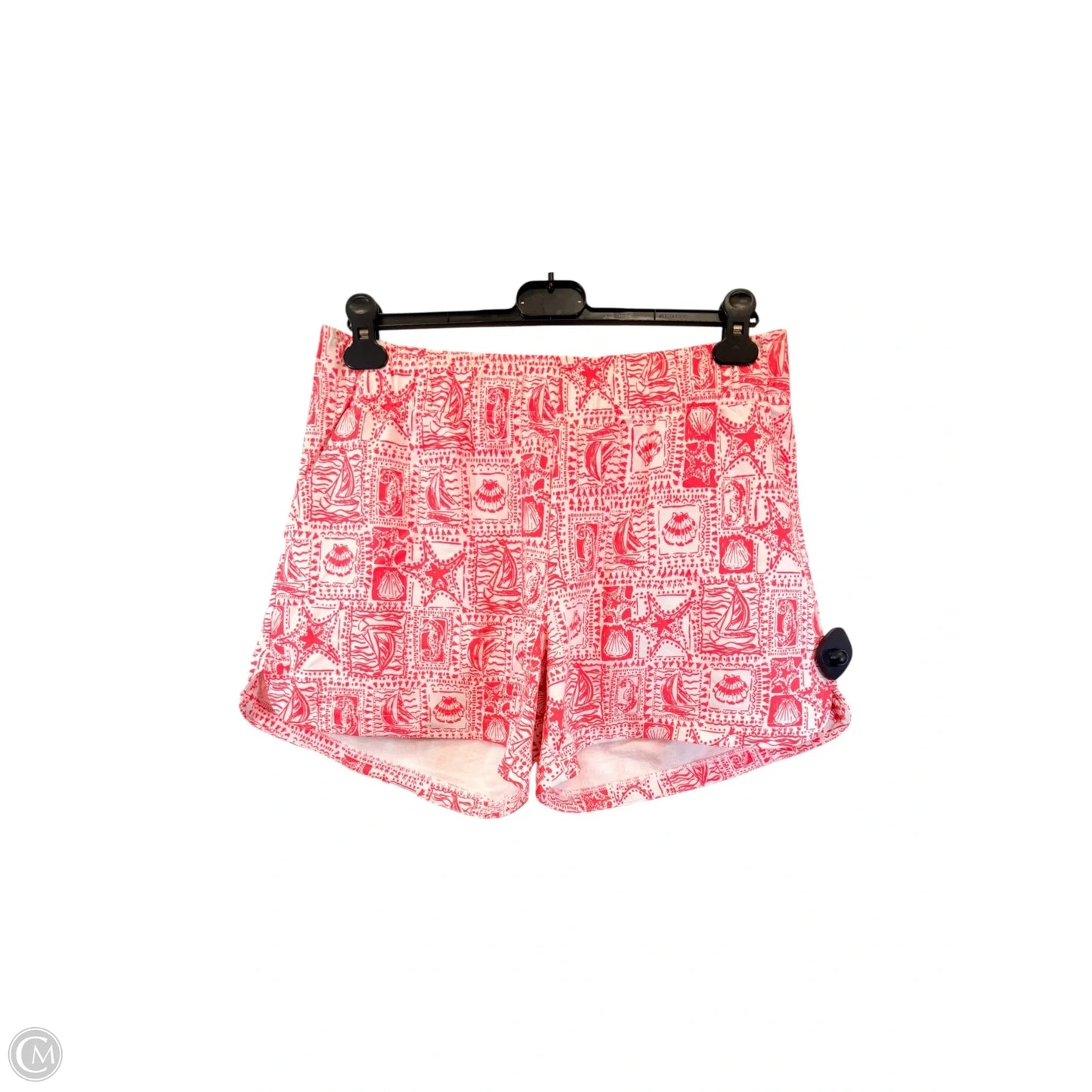 Shorts Designer By Lilly Pulitzer In Silver & White, Size: Xl
