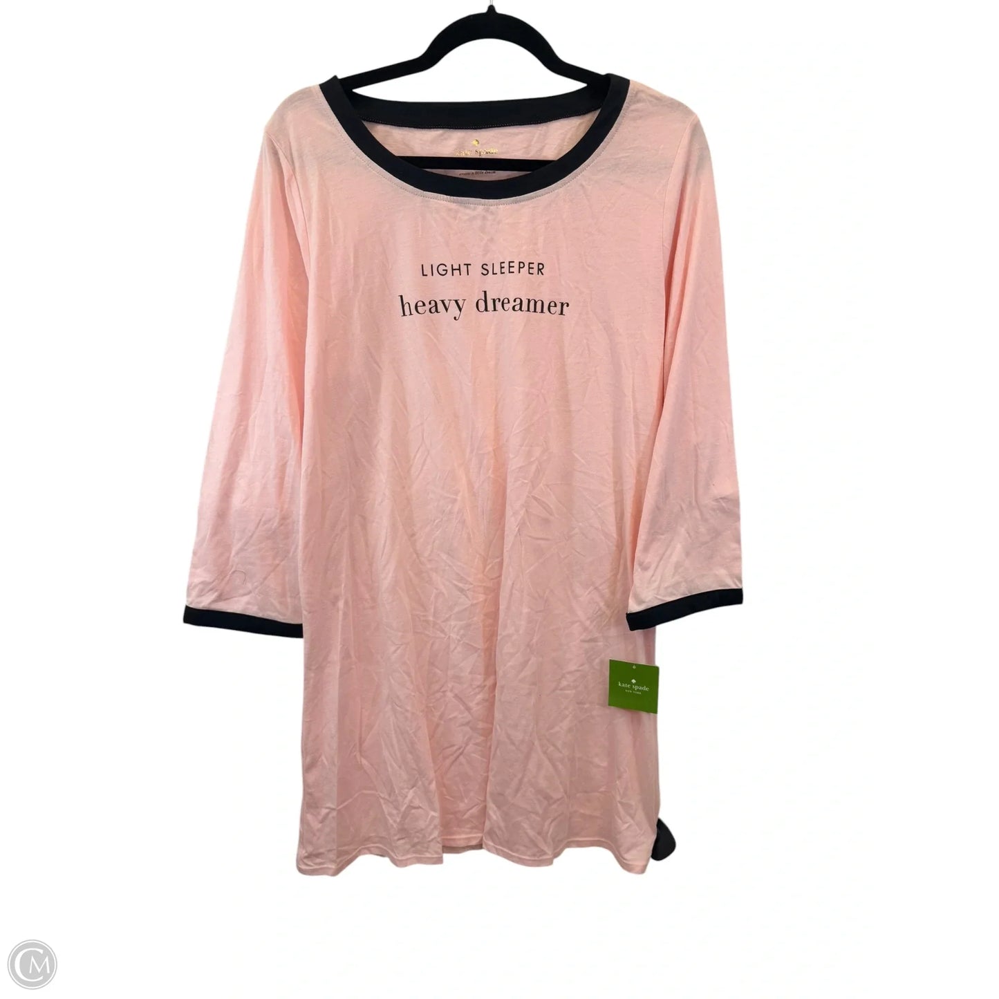 Pajamas Designer By Kate Spade In Black & Pink, Size: Xl