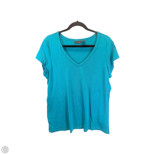 Top Short Sleeve Basic By Tahari In Green, Size: Xl