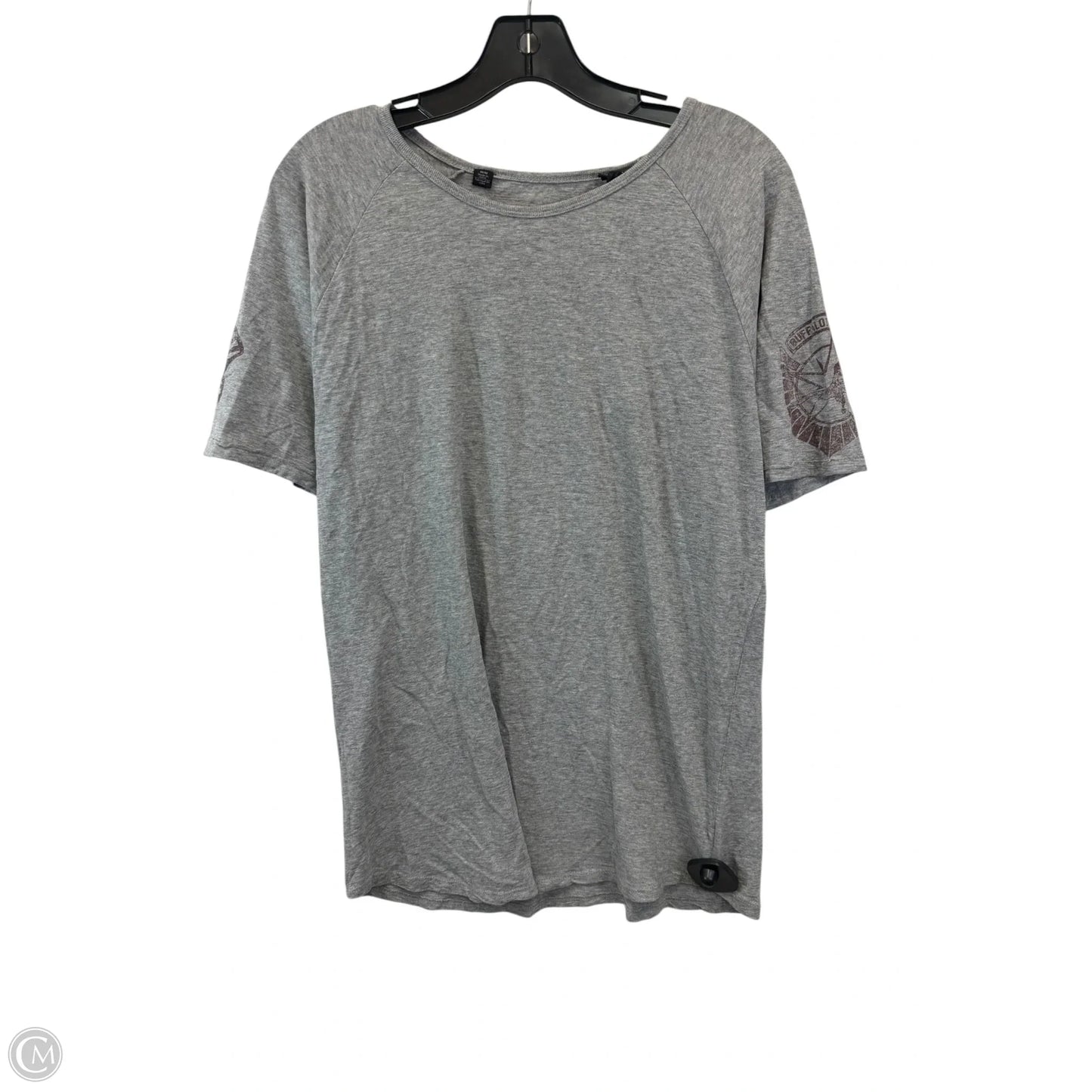 Top Short Sleeve Basic By Buffalo David Bitton In Grey, Size: M