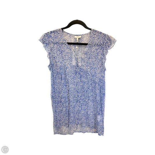 Top Short Sleeve By Joie In Blue & White, Size: S