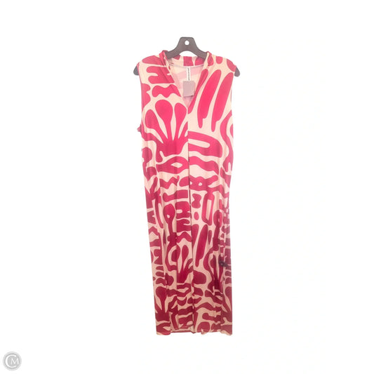 Dress Casual Maxi By Dicovi In Pink & Tan, Size: M