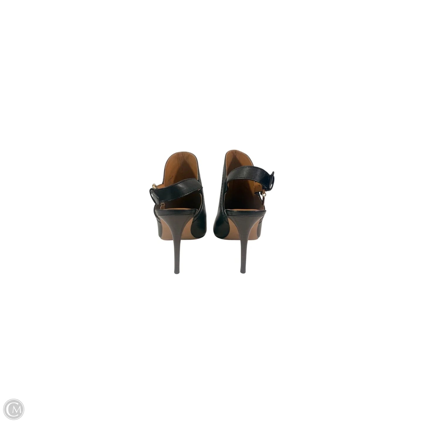Boots Designer By Coach In Black & Gold, Size: 7