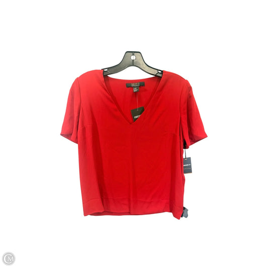 Top Short Sleeve By Forever 21 In Red, Size: Xs