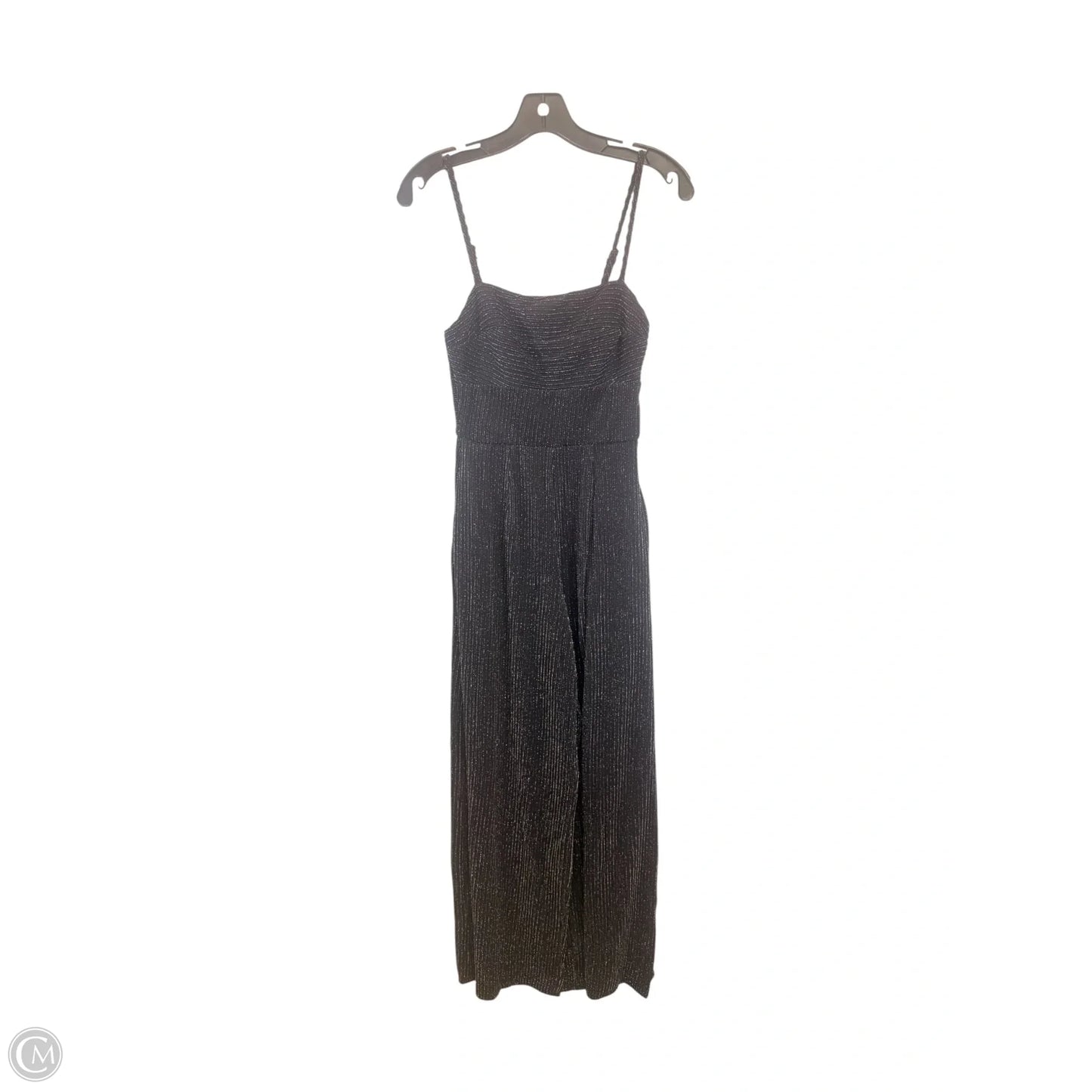 Jumpsuit By Francesca's In Black & Silver, Size: Xs