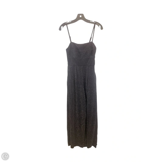 Jumpsuit By Francesca's In Black & Silver, Size: Xs