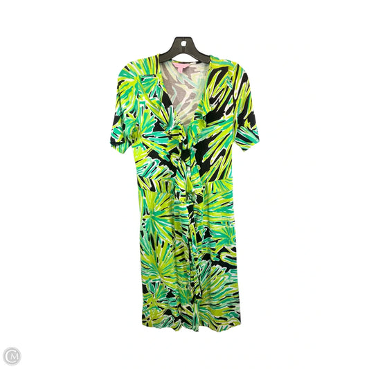 Dress Designer By Lilly Pulitzer In Black & Green, Size: S