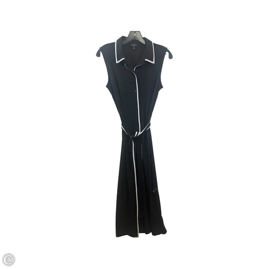 Dress Casual Maxi By Talbots In Black & White, Size: Mp