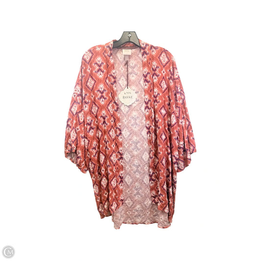 Kimono By Knox Rose In Purple & Red, Size: Xl