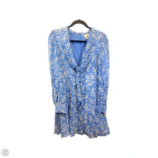 Dress Casual Short By Ted Baker In Blue & Cream, Size: Xs