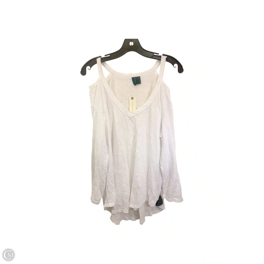 Top 3/4 Sleeve By Left Of Center In White, Size: Xl