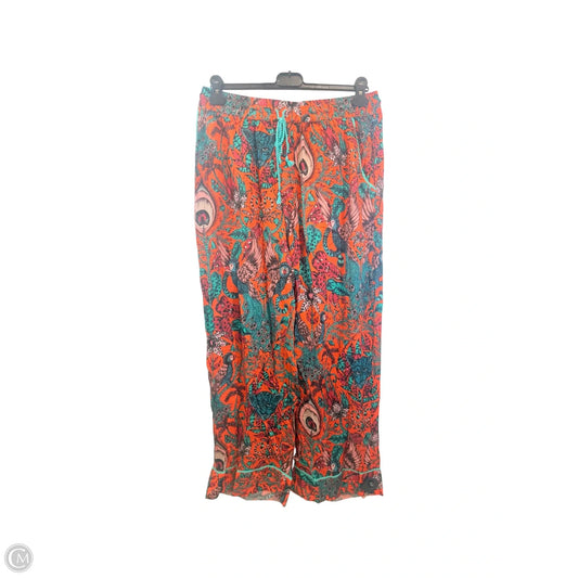 Pants Lounge By Anthropologie In Green & Orange, Size: Xl