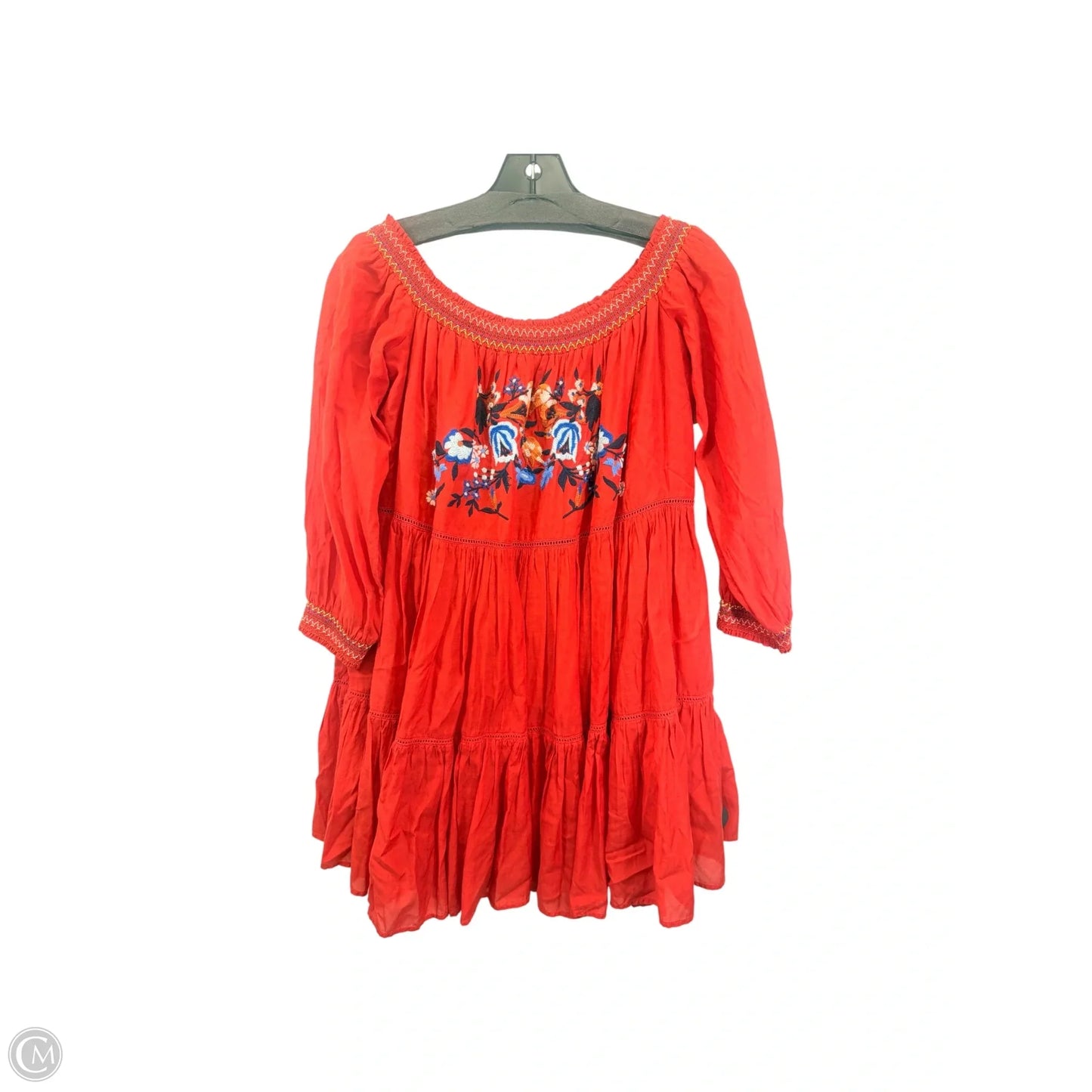 Dress Casual Short By Free People In Blue & Orange, Size: S