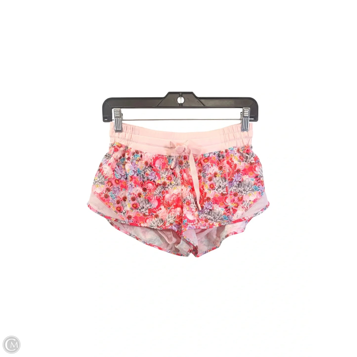 Athletic Shorts By Lululemon In Floral Print, Size: 6