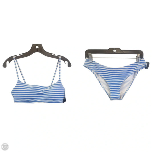 Swimsuit 2pc By J. Crew In Blue & White, Size: M
