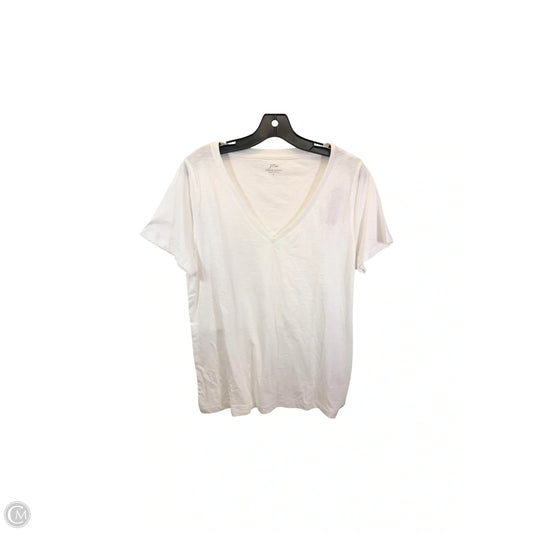 Top Short Sleeve Basic By J. Crew In White, Size: L