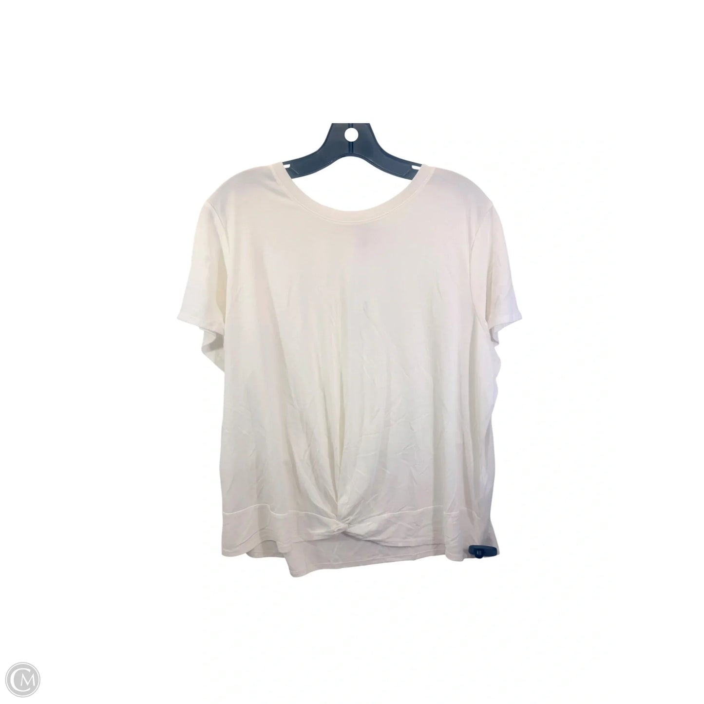 Top Short Sleeve Basic By Banana Republic In Cream, Size: Xl