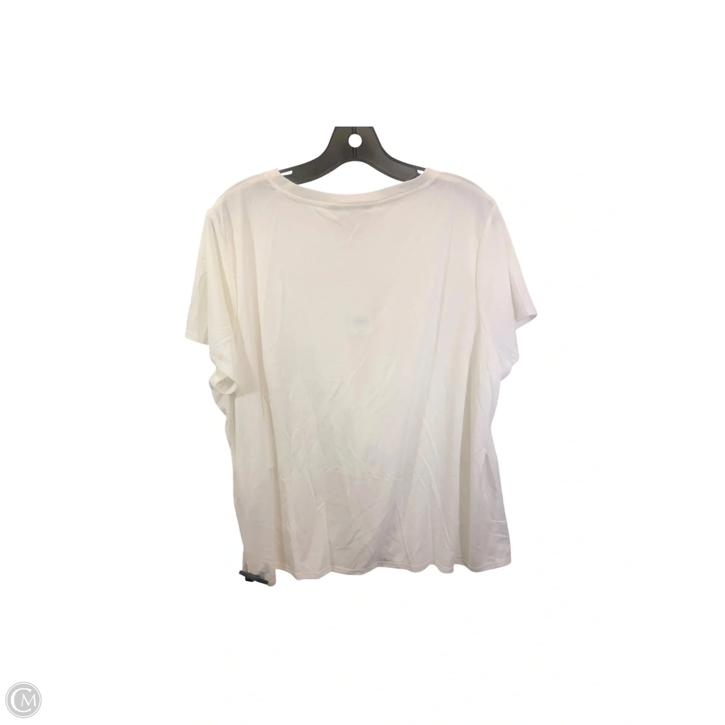 Top Short Sleeve Basic By Banana Republic In Cream, Size: Xl