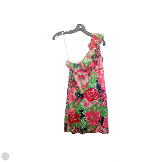 Dress Designer By Lilly Pulitzer In Green & Pink, Size: Xs