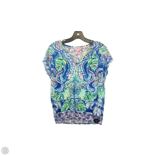 Top Short Sleeve Designer By Lilly Pulitzer In Multi-colored, Size: Xxs
