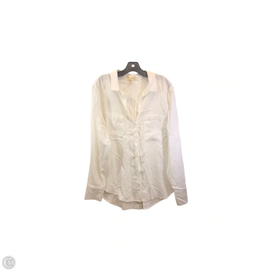 Top Long Sleeve By Cloth & Stone In White, Size: L
