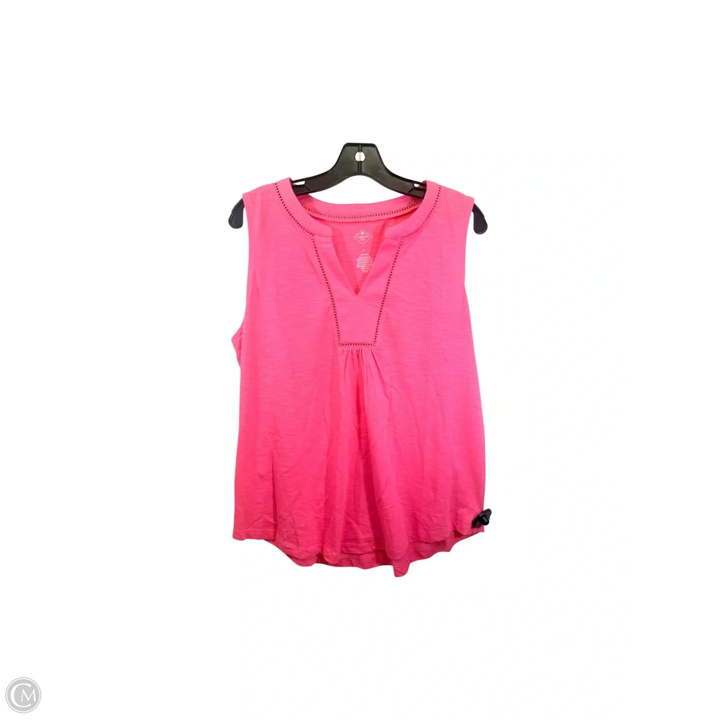 Top Sleeveless By St Johns Bay In Pink, Size: L