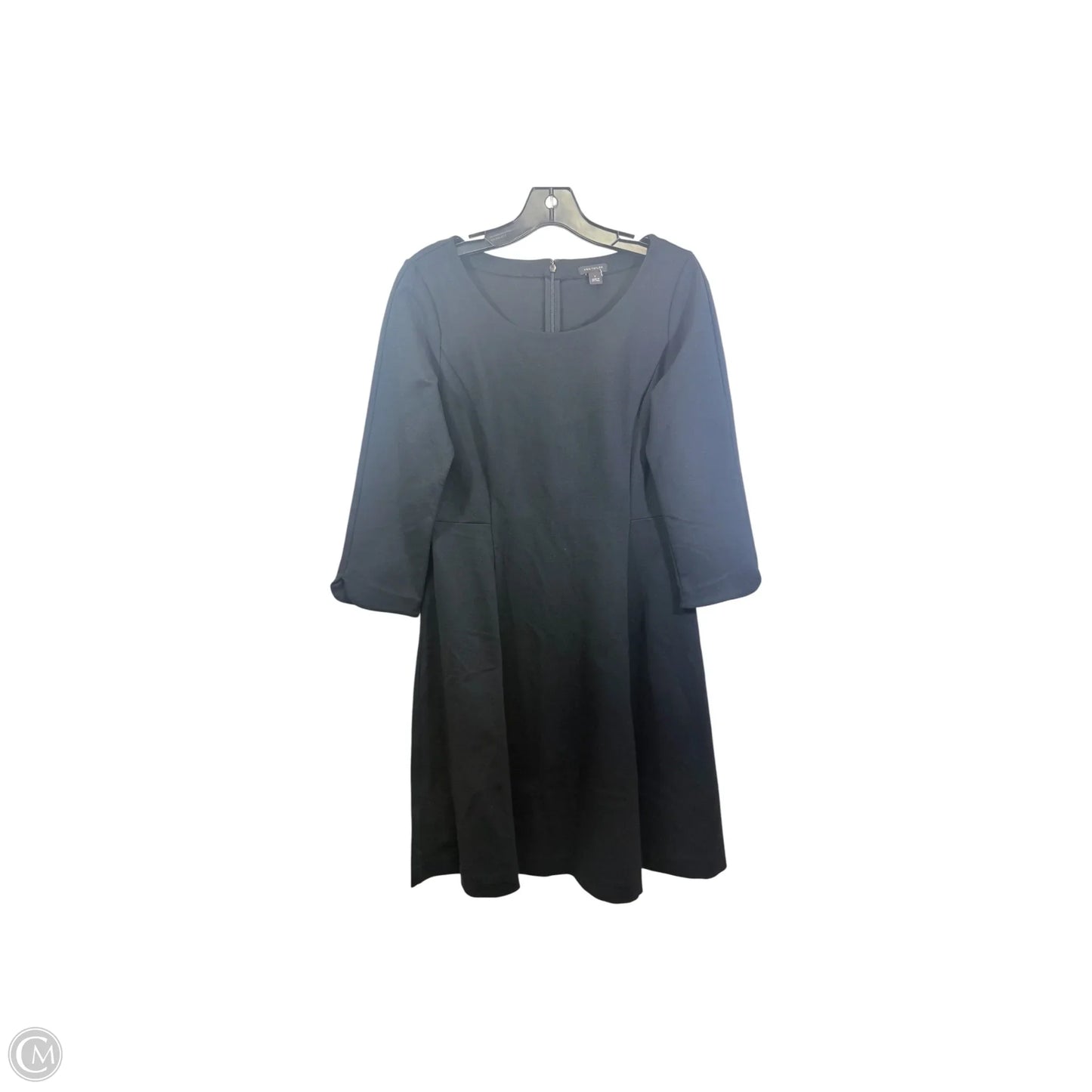 Dress Casual Midi By Ann Taylor In Black, Size: Xs