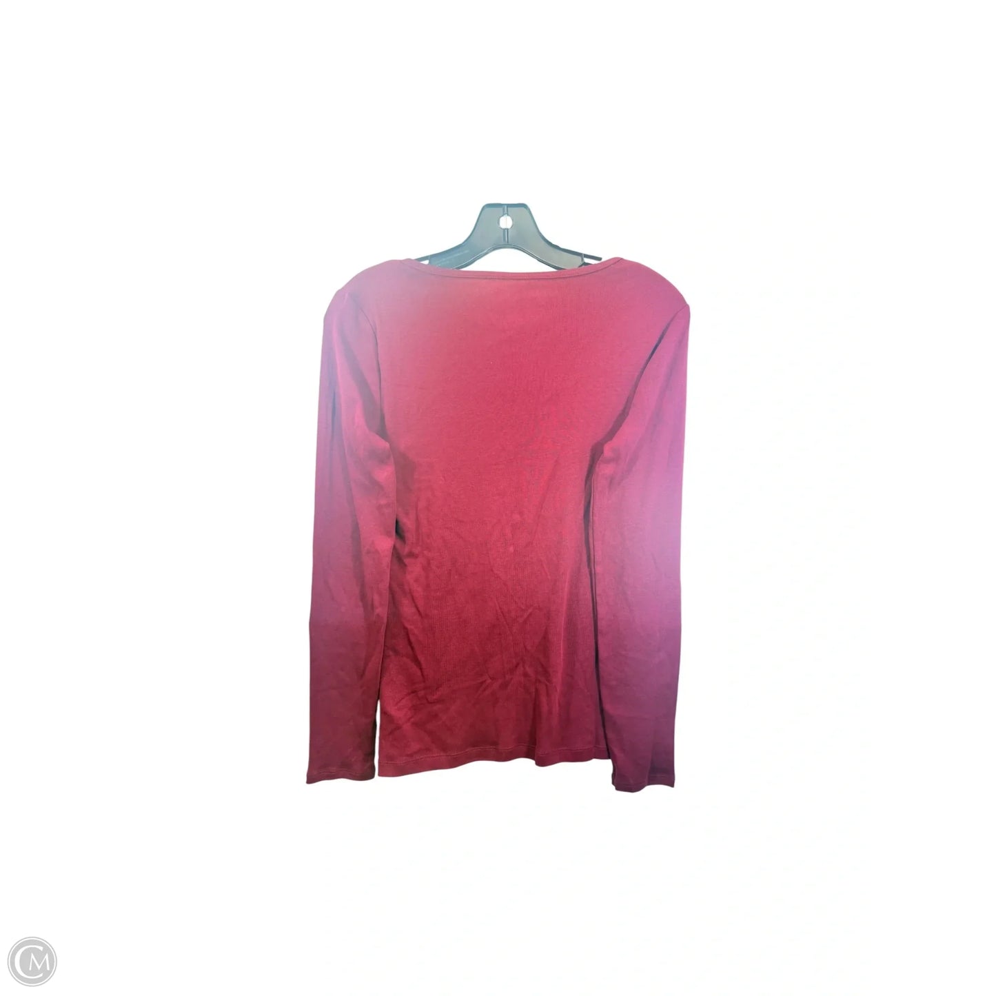 Top Long Sleeve Basic By Liz Claiborne In Purple, Size: S