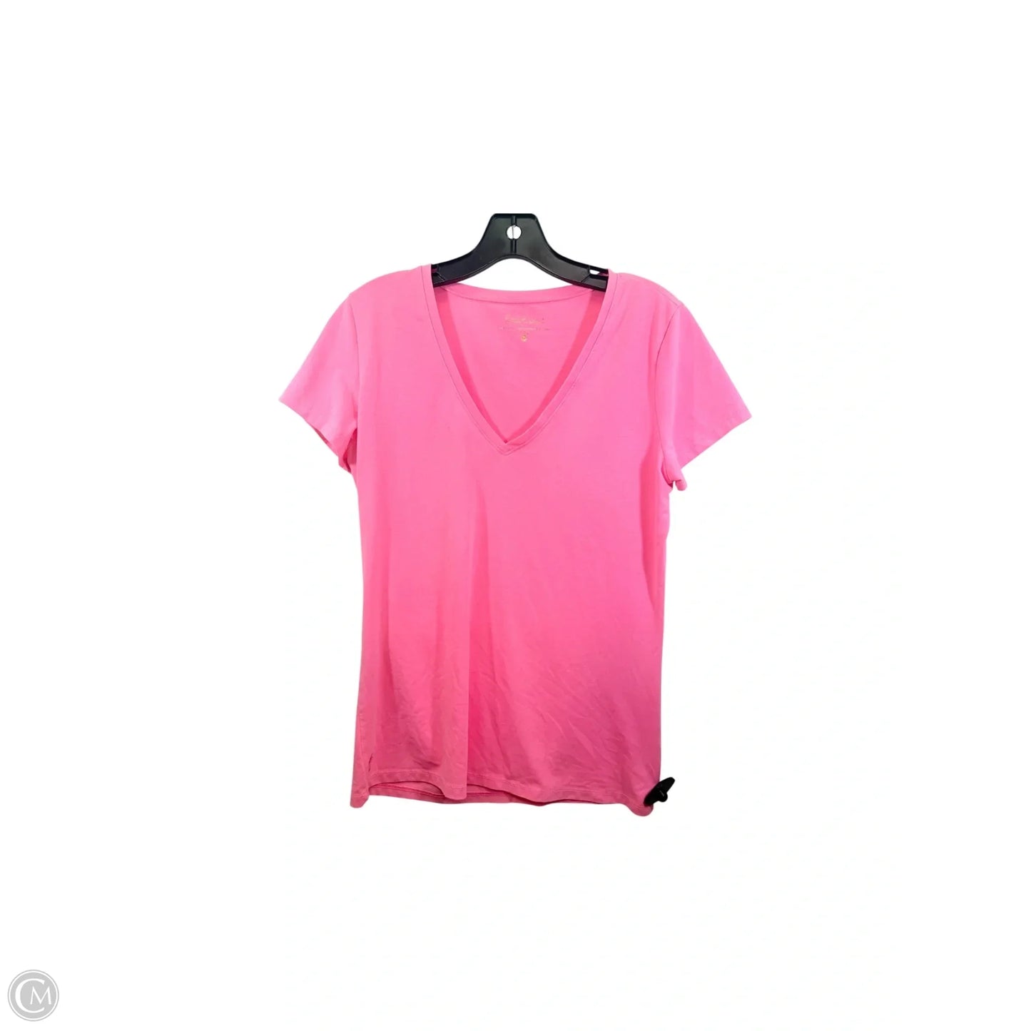 Top Short Sleeve Designer By Lilly Pulitzer In Pink, Size: M