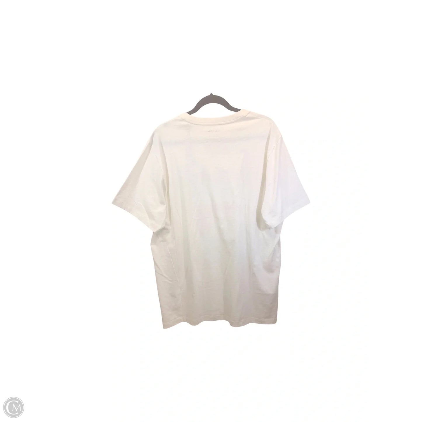 Top Short Sleeve Designer By Coach In Green & White, Size: Xl