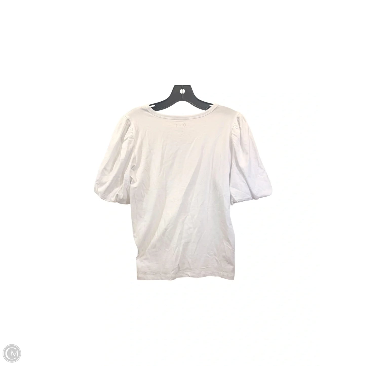 Top Short Sleeve By Loft In White, Size: M