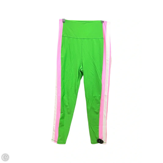 Pants Designer By Lilly Pulitzer In Green & Pink, Size: L