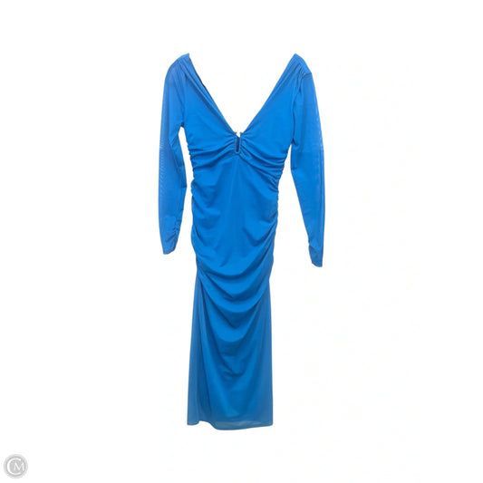 Dress Casual Midi By Anthropologie In Blue, Size: Xs